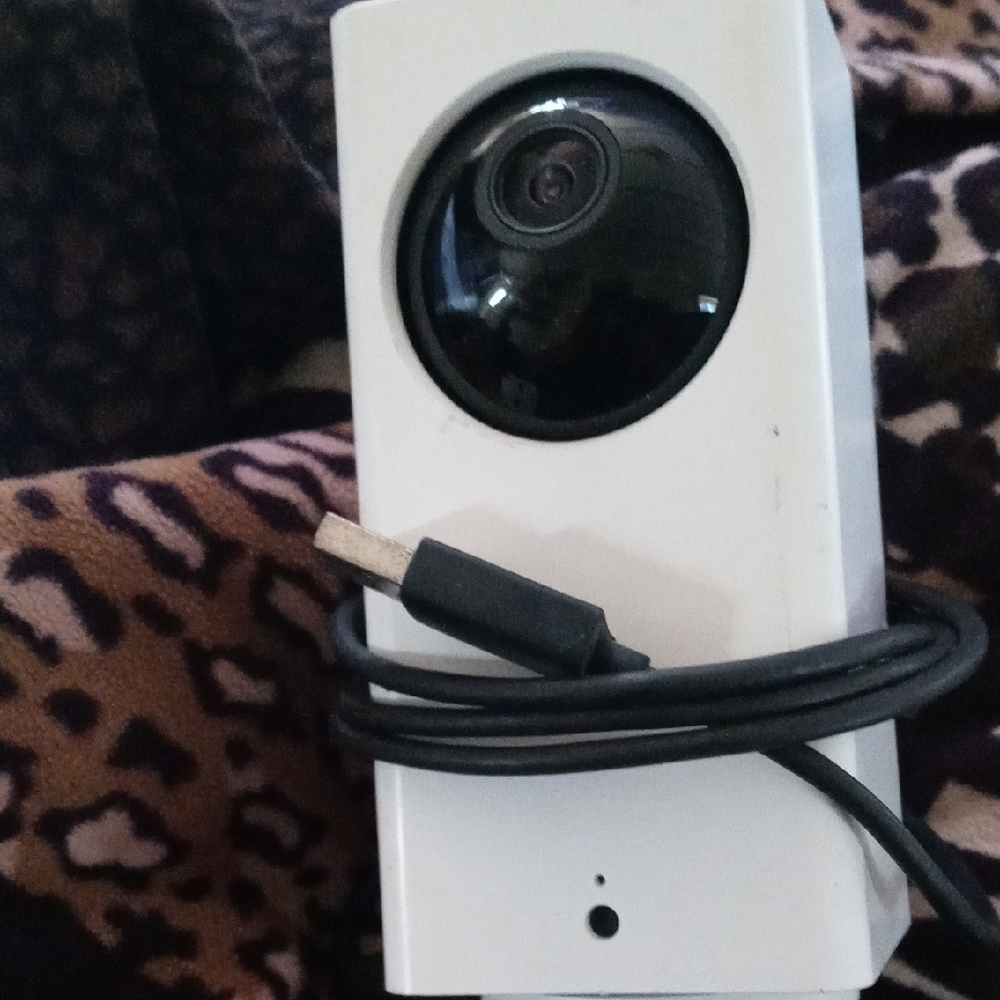 Compact White Webcam with Black Lens